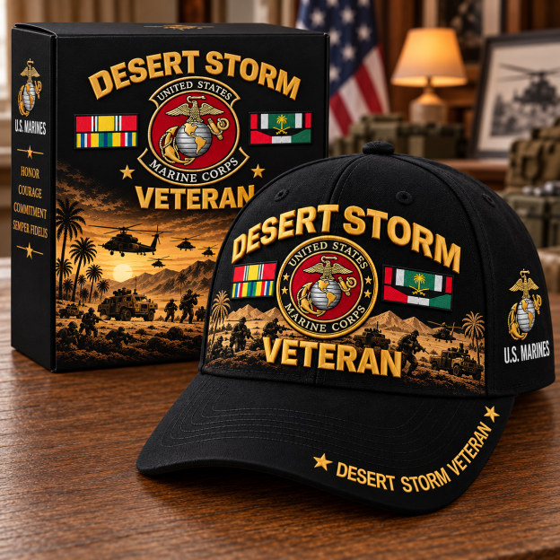 🏆Last Day Promo: 45% OFF! 🏜️Desert Storm Veteran Tribute Cap （1991–2026 -35TH ANNIVERSARY）