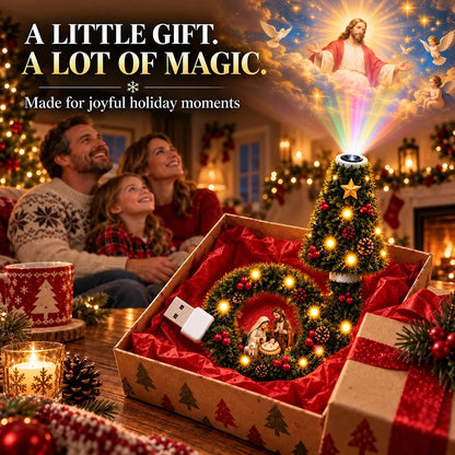 ✝️ USB Jesus 5D Projection Light ✨ 5 Sacred Christmas Scenes 🎄