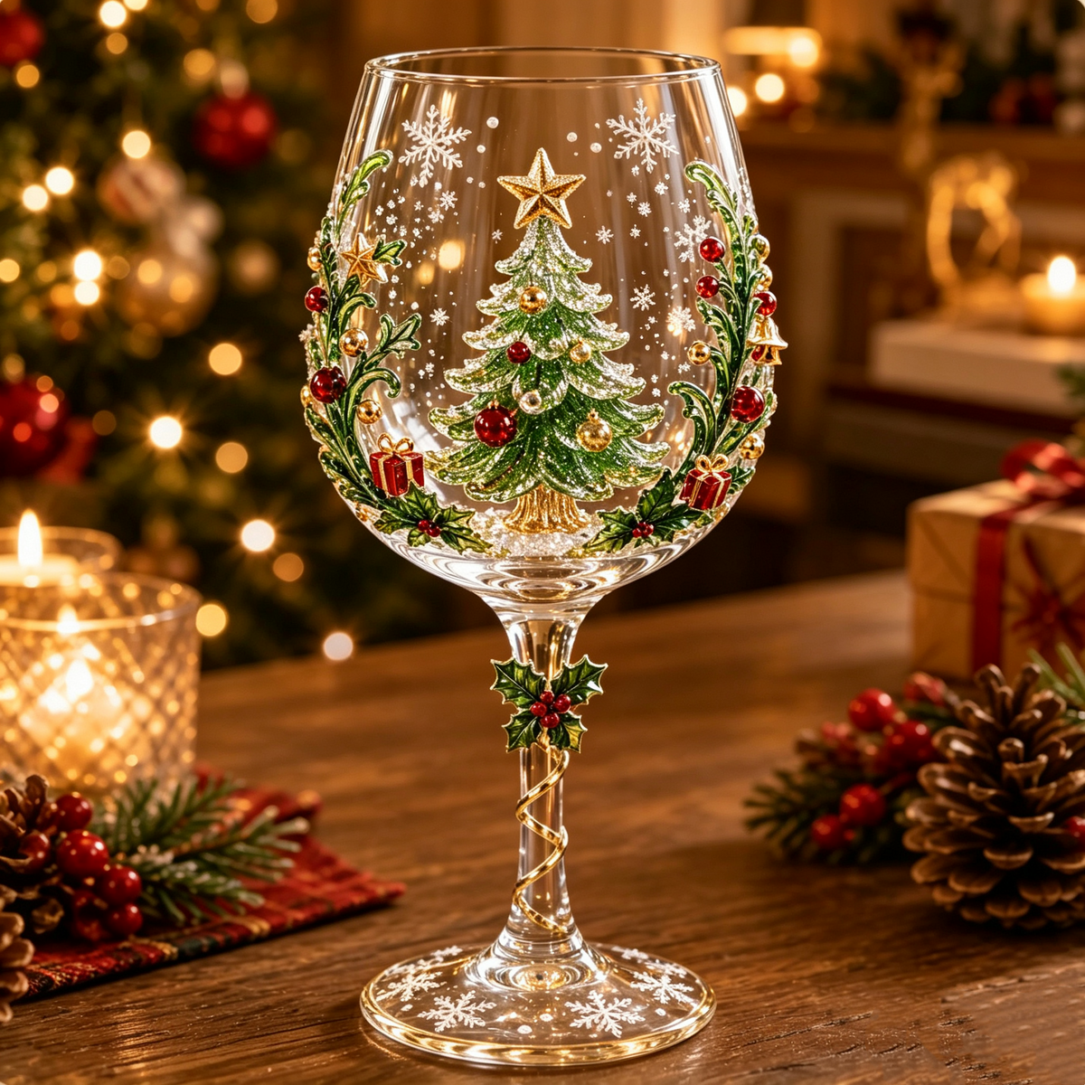 🔥 LAST DAY 50% OFF 🔥🎁 Christmas 3D Wine Glass Collection™ – Gift Box Set with Festive Holiday Designs for Christmas Gatherings & Gifting ✨