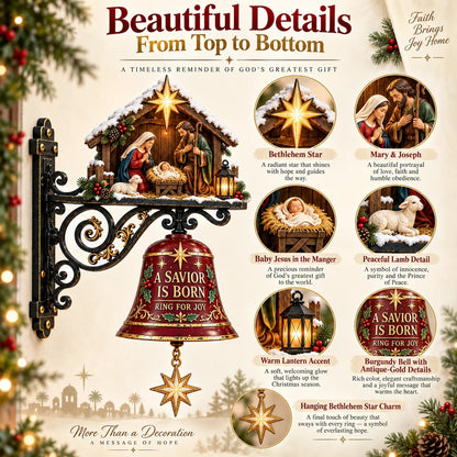 ✨ Jesus Nativity Christmas Door Bell - Welcome Christmas With The Story Of Jesus✨