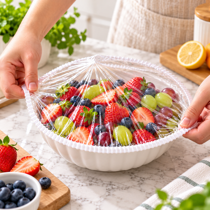 🍽️✨ Clear Food Wrap for Bowls & Plates