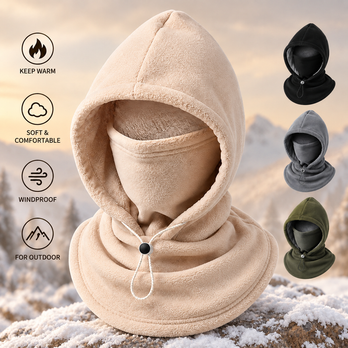 Face down fleece hood