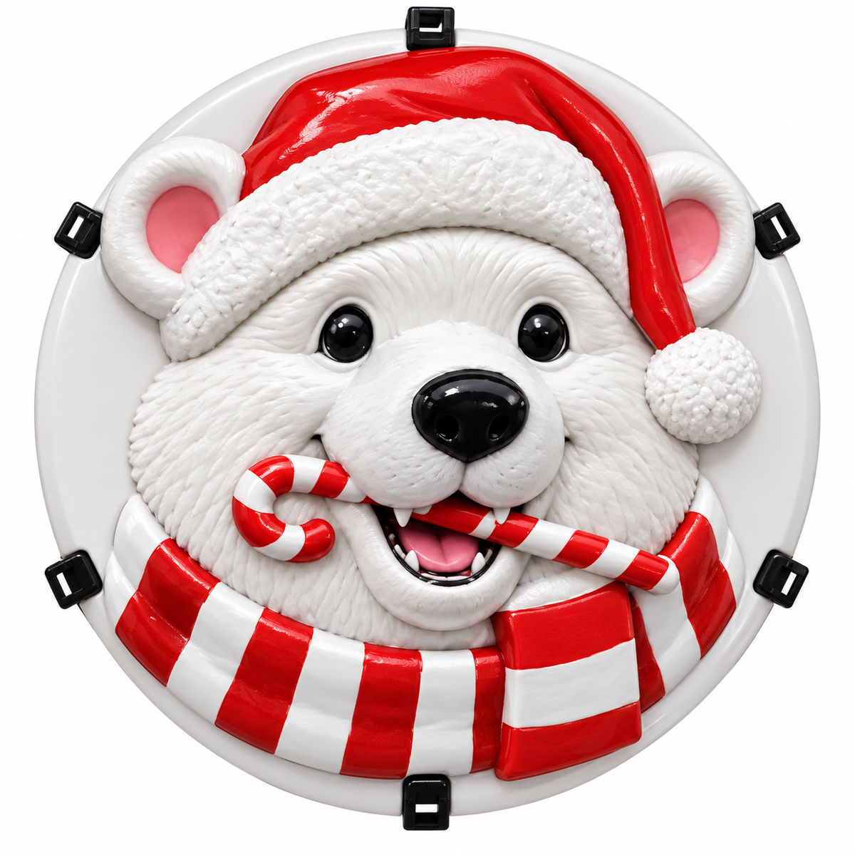 🎃16-inch Christmas 3D Wheel Covers – Festive Polar Bear & Nutcracker Car Decor