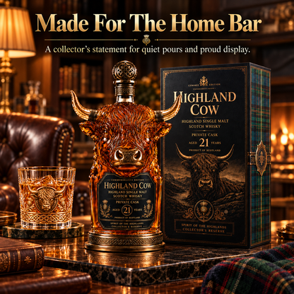 🔥 LAST DAY 50% OFF 🔥 Highland Spirit™ — Highland Cow Whiskey Decanter
