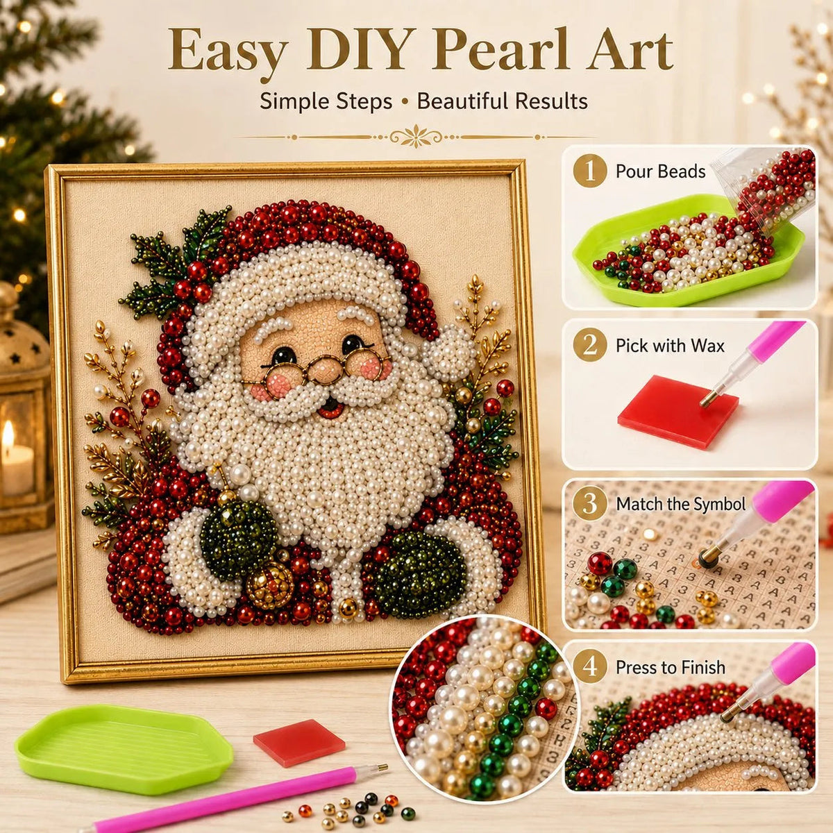 🧘 Relaxing & Beginner-Friendly - 🎨💎 DIY Christmas Diamond Painting Art Kit