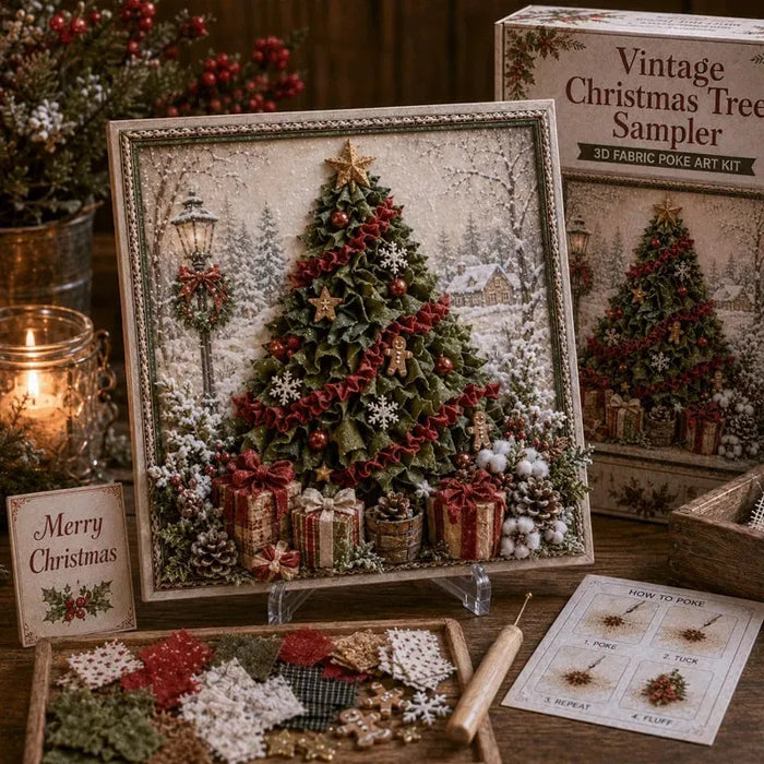 Vintage Christmas Tree Sampler