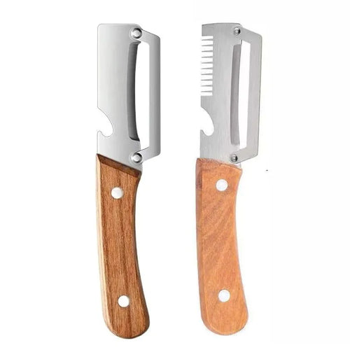 Kitchen Multi-Function Stainless Steel Thickened Fruit Peeler Knife