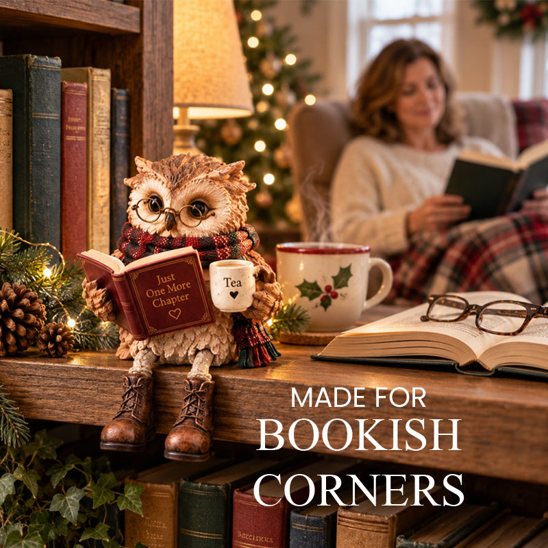 Book Lover Owl shelf decor
