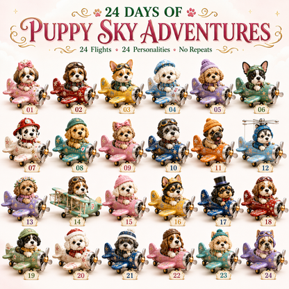 🐶✈️ 24 Days of Puppy Sky Adventures Advent Calendar 🎄🎁