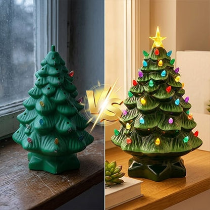 Mini Resin Nostalgic Christmas Tree Lamp