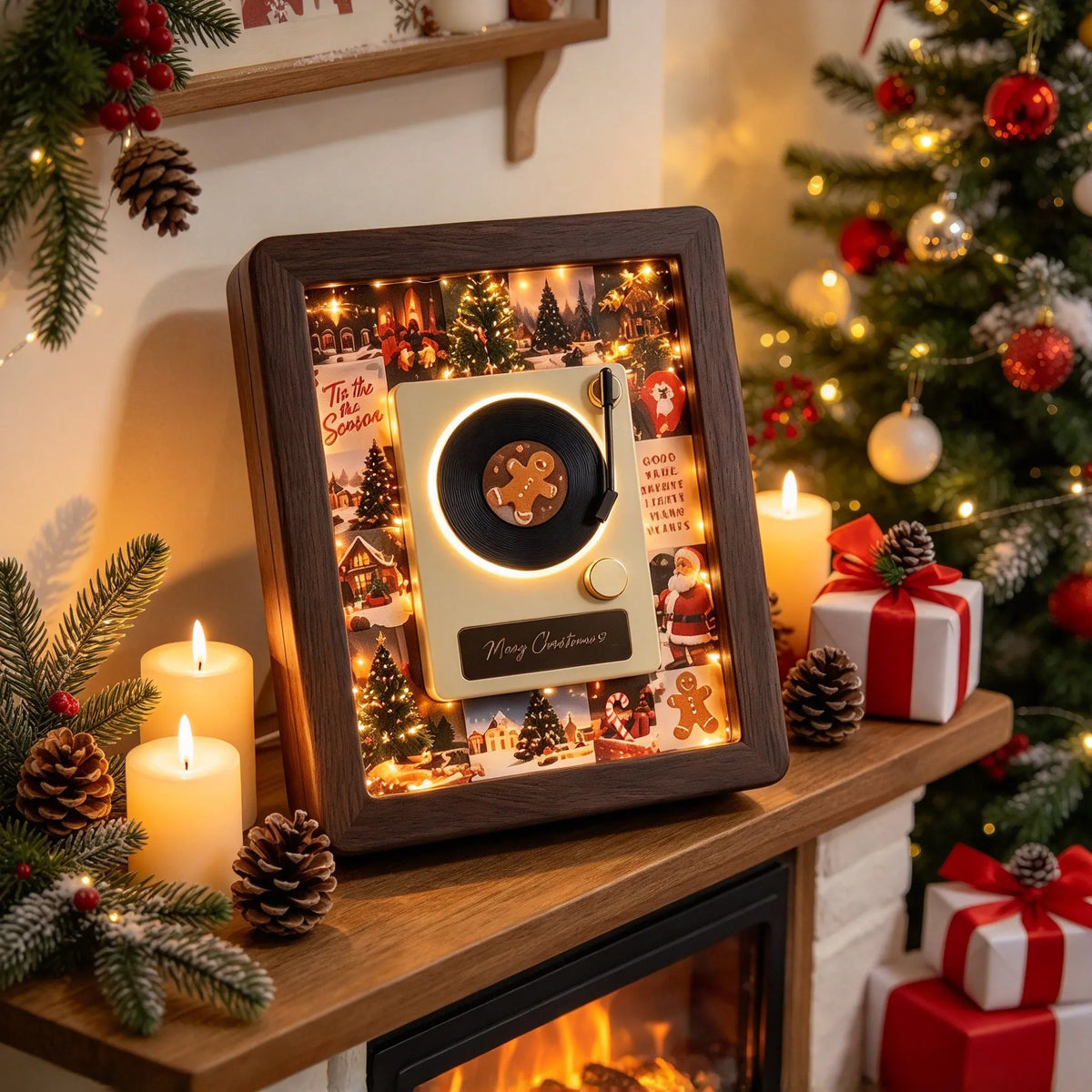 🎵 MelodyFrame – Lighted Vinyl Record Advent Calendar 🎄