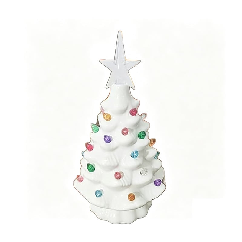 Mini Resin Nostalgic Christmas Tree Lamp detail