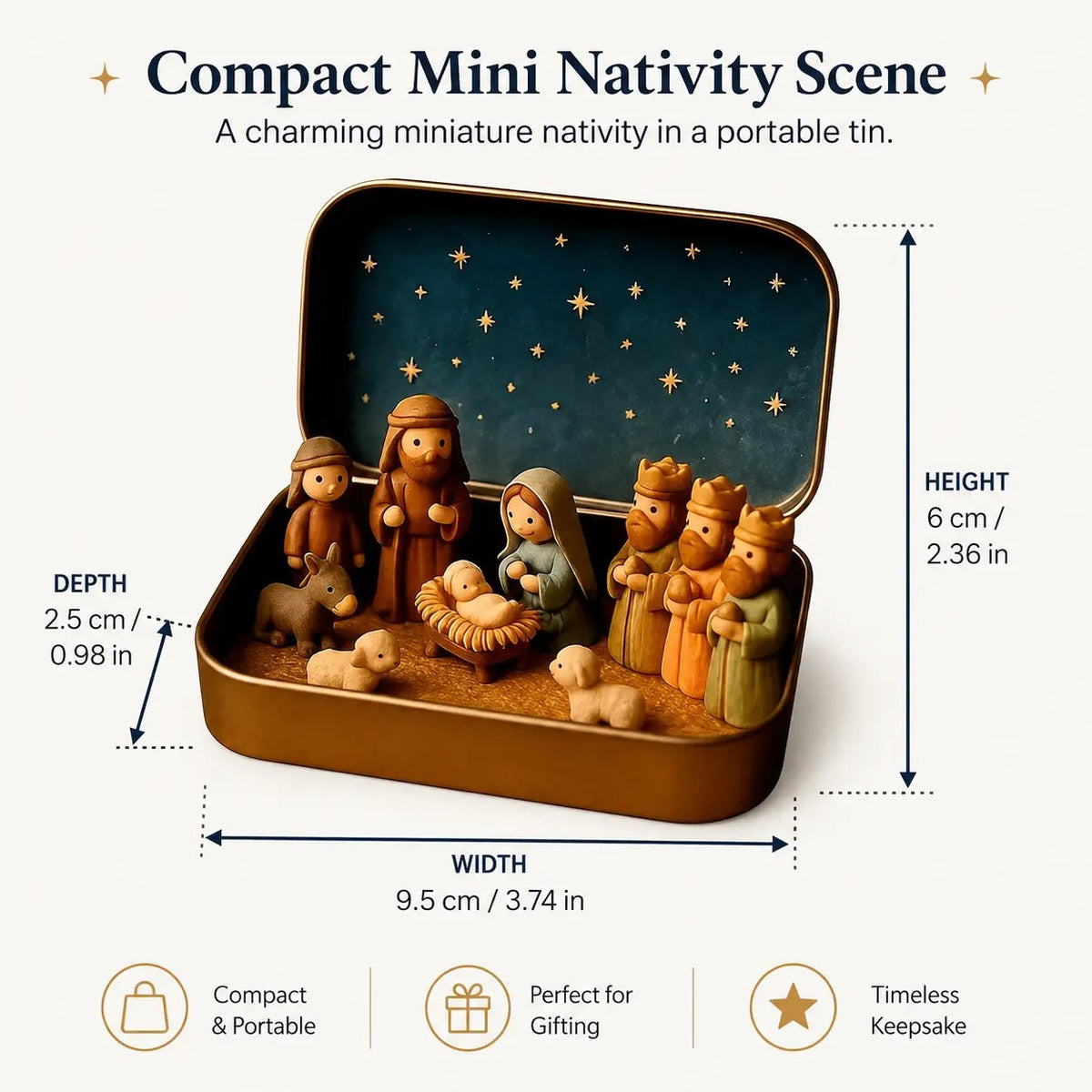 ✝️ Little Bethlehem™ – Pocket Nativity Scene Set