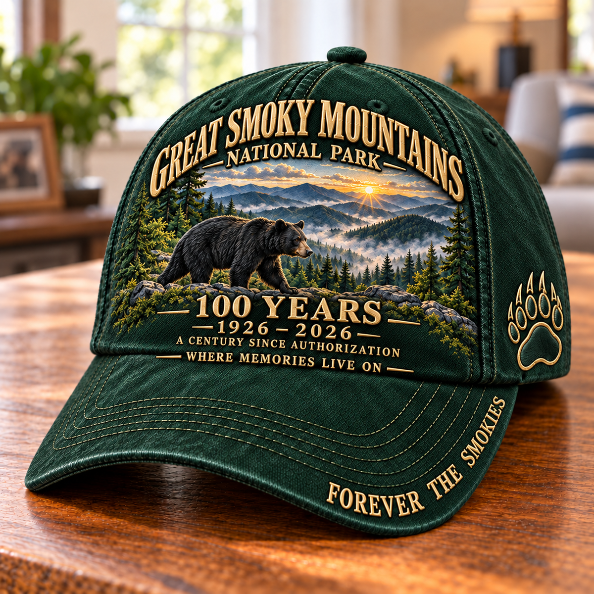 🔥 LIMITED-TIME SALE 🔥 Great Smoky Mountains 100th Anniversary Cap™ – 1926–2026 Black Bear National Park Commemorative Embroidered Hat 🐻🏔️