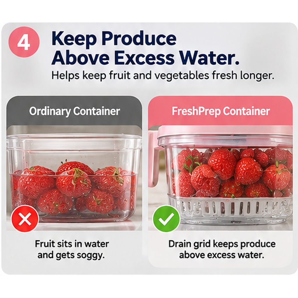 FreshPrep™ Wash, Drain & Store Produce Container