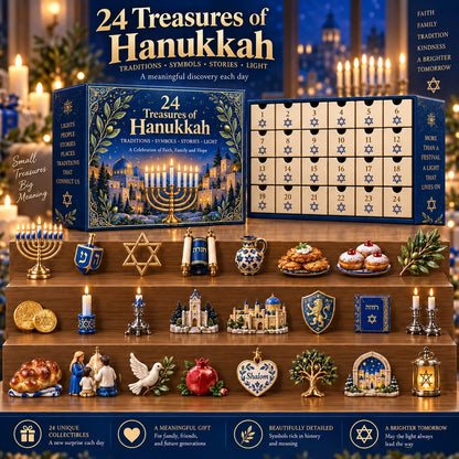 🕎 24 Treasures of Hanukkah | 24 Unique Symbols, Keepsakes & Daily Surprises Inspired by Light, Faith & Tradition ✨