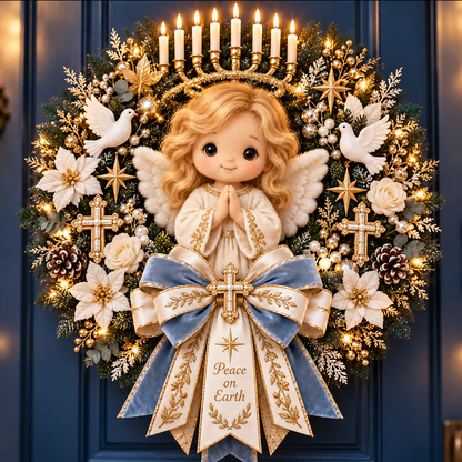 ✨ Faith & Peace Angel Door Wreath™