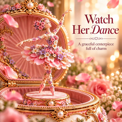 🔥 LAST DAY 49% OFF 🔥 Vintage Floral Keepsake Music Box | Ballerina & Butterfly Surprise 🎁✨