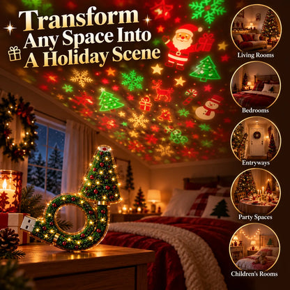 ✨Christmas Ceiling Projector Light – 6 Festive Holiday Scenes in One Magical Lamp