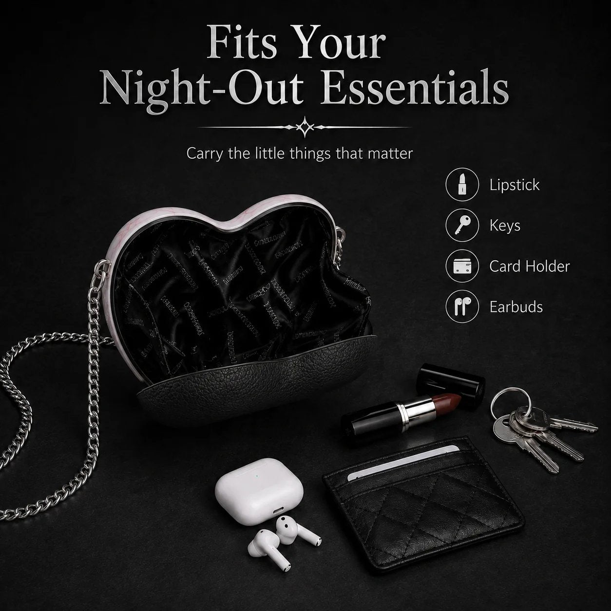 🔥Last Day 50% OFF 🖤👁 Gothic Heart Eye Statement Crossbody Bag
