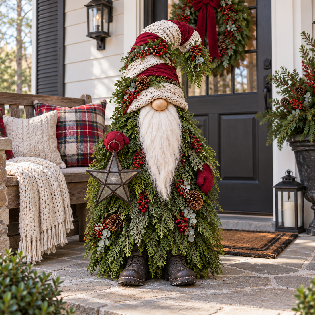 🔥 LAST DAY 30% OFF 🔥Evergreen Star Gnome™ Lighted Christmas Woodland Decor