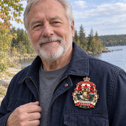 🍁 Canada 160th Anniversary “A Mari Usque Ad Mare” Tribute Badge |  3D Metal Enamel Keepsake 🇨🇦