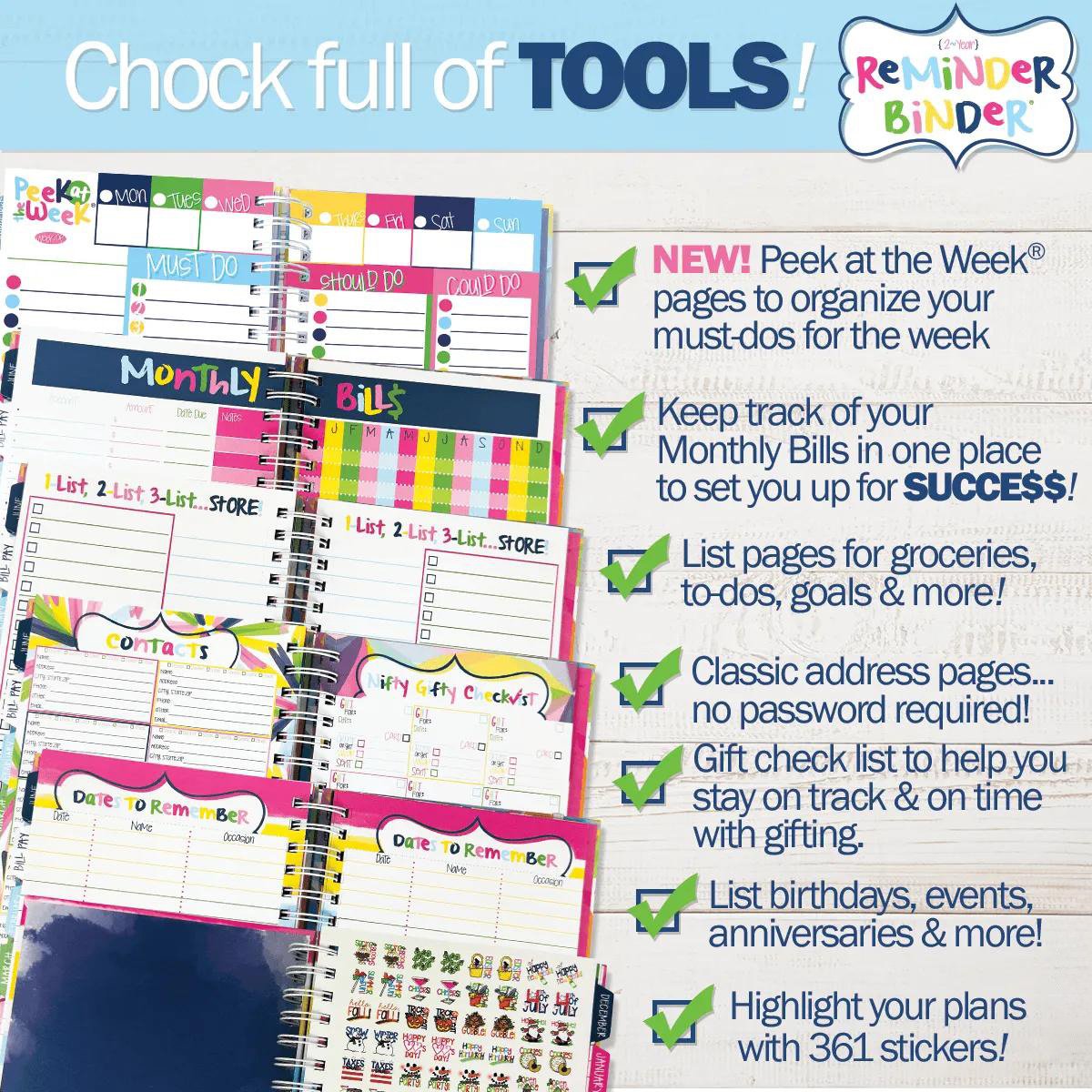 📅✨ 2027–2028 Reminder Binder® – 24-Month All-in-One Life Planner