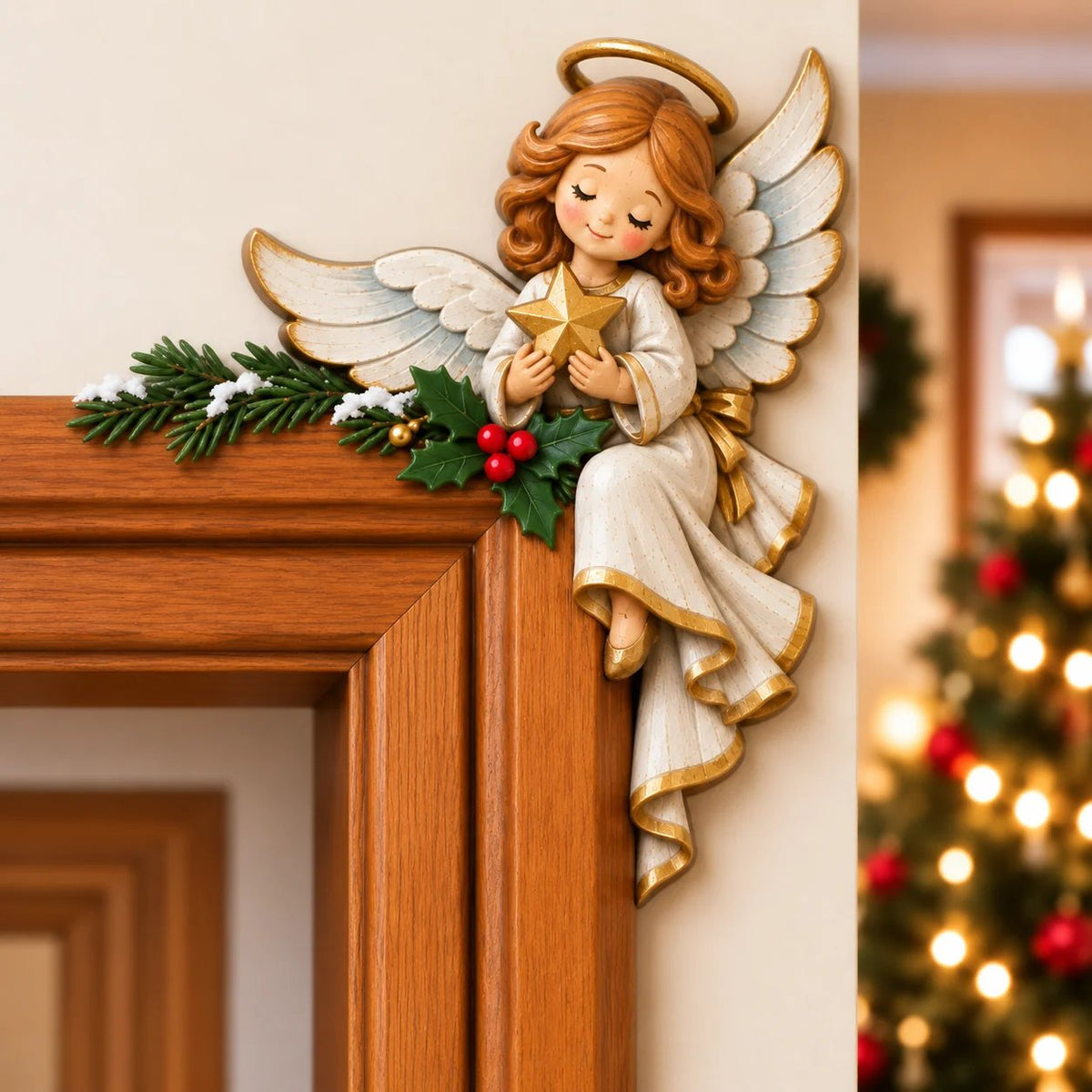 ⏰LAST DAY 50% OFF 🎅Christmas Peekaboo Door Frame Corner Decor