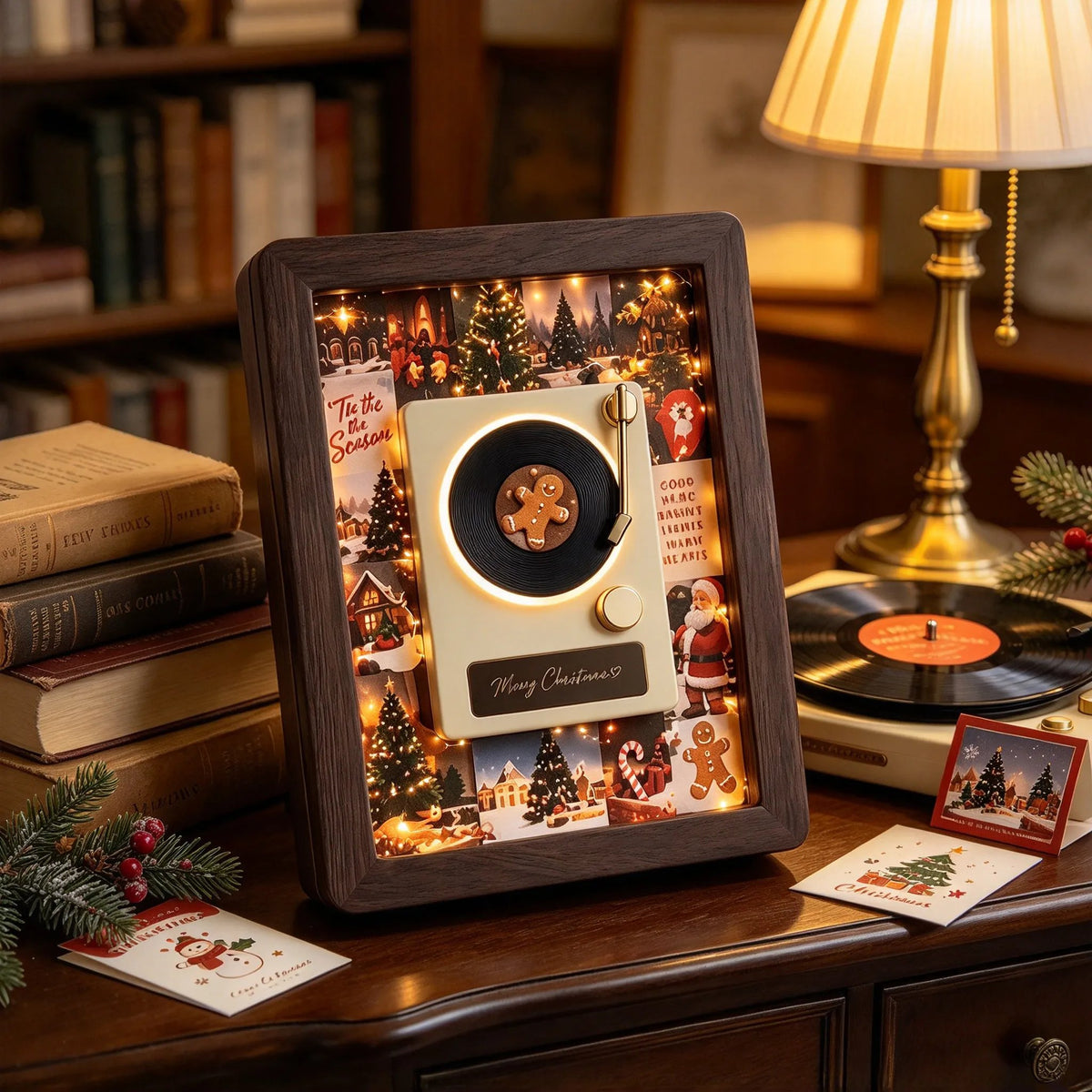 🎵 MelodyFrame – Lighted Vinyl Record Advent Calendar 🎄