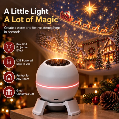 🎄🎅 Christmas Magic Projection Light – Bring Holiday Scenes to Life