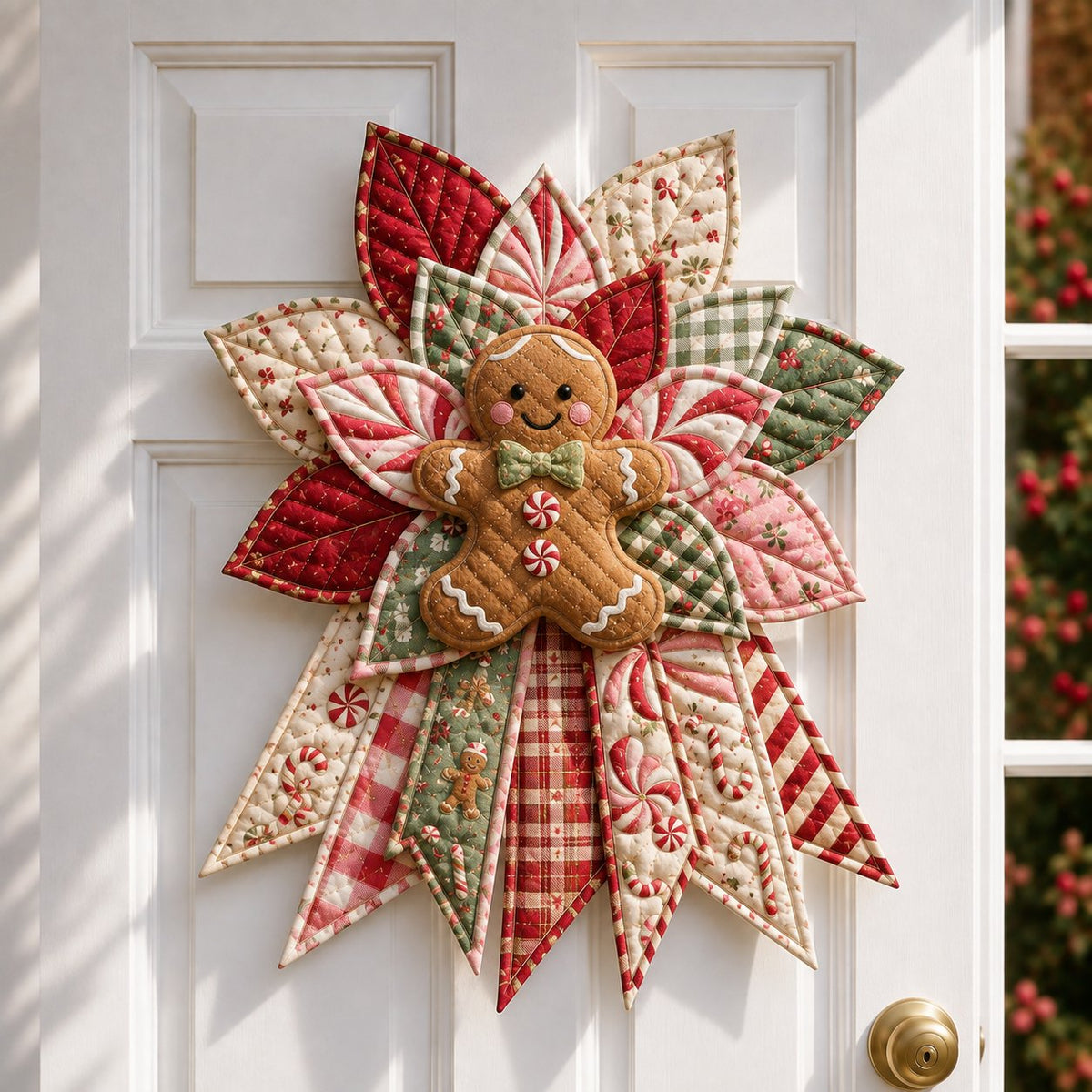 🔥🎄 Christmas Special – 50% OFF 🎁 Festive Quilted Christmas Door Hanging DIY Sewing Kit