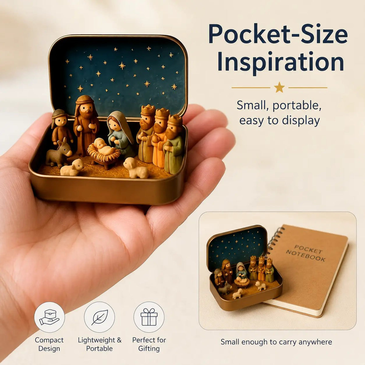 ✝️ Little Bethlehem™ – Pocket Nativity Scene Set