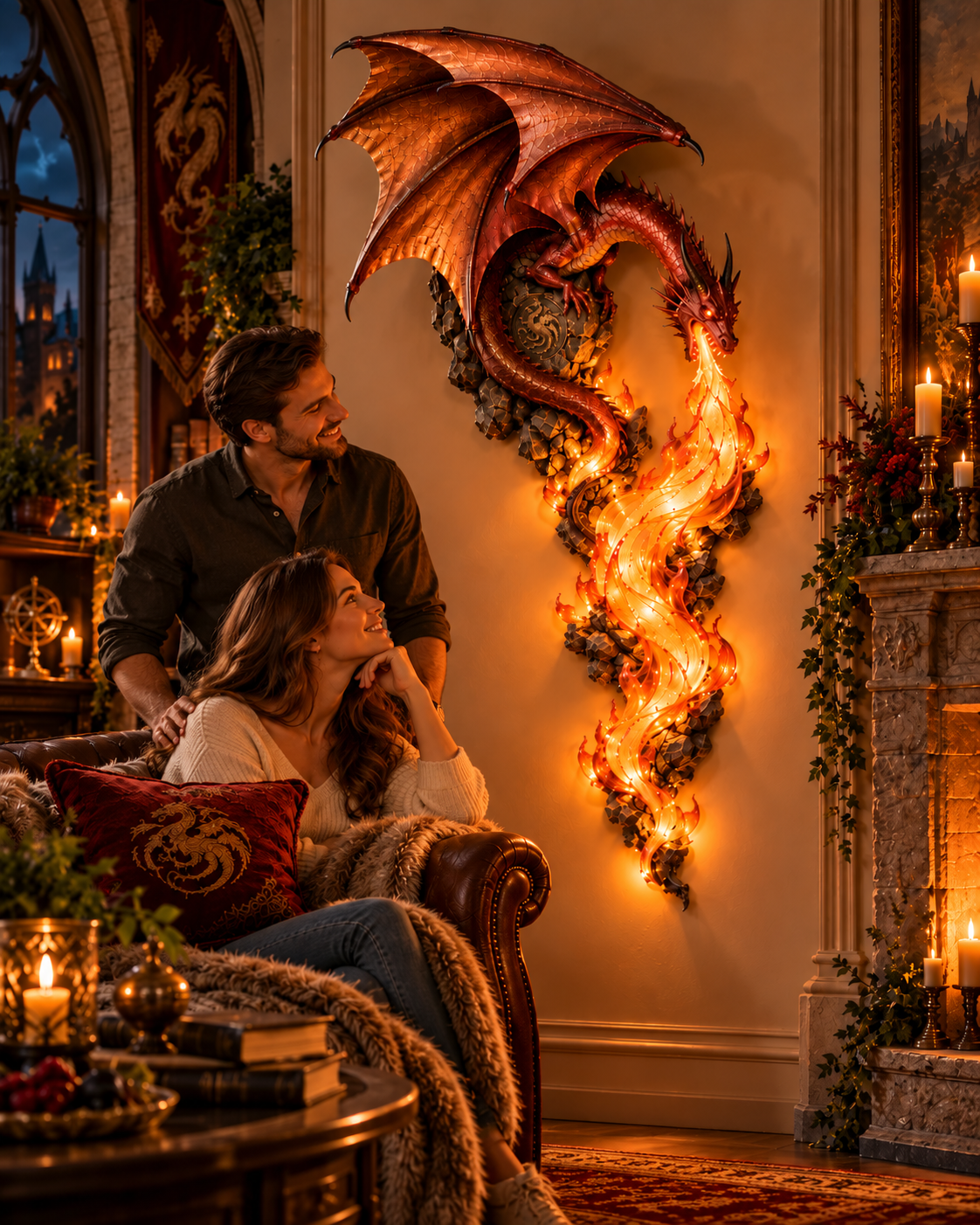 🔥Last Day 49% OFF -🐉 Dragonfire Guardian™ Wall Sconce – A Legendary Flame Awakens On Your Wall 🔥
