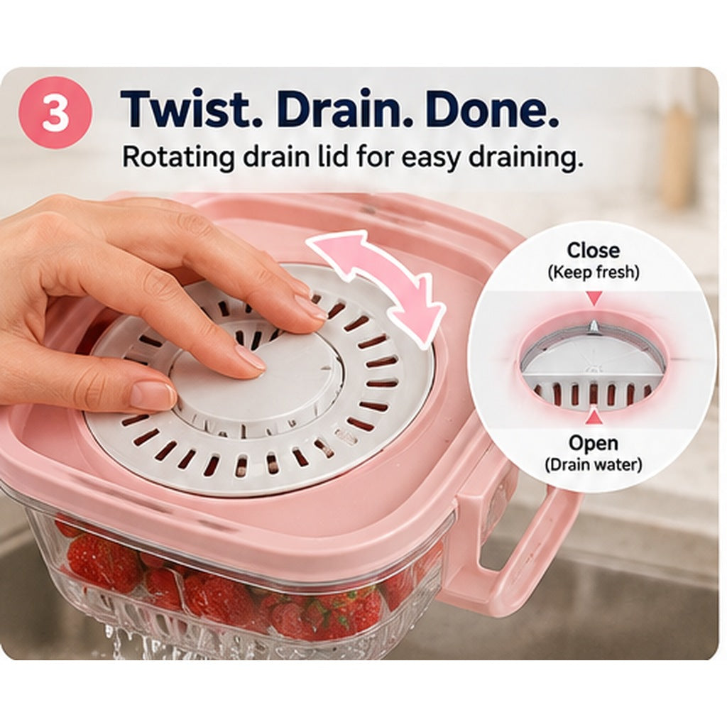 FreshPrep™ Wash, Drain & Store Produce Container