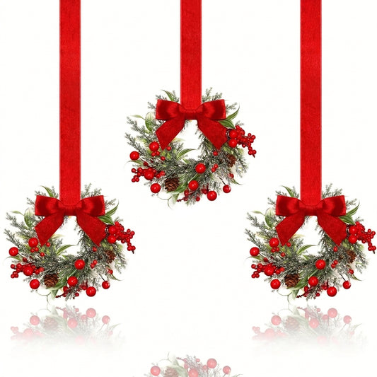 🎀Mini Christmas wreaths for cabinets — the ultimate festive magic