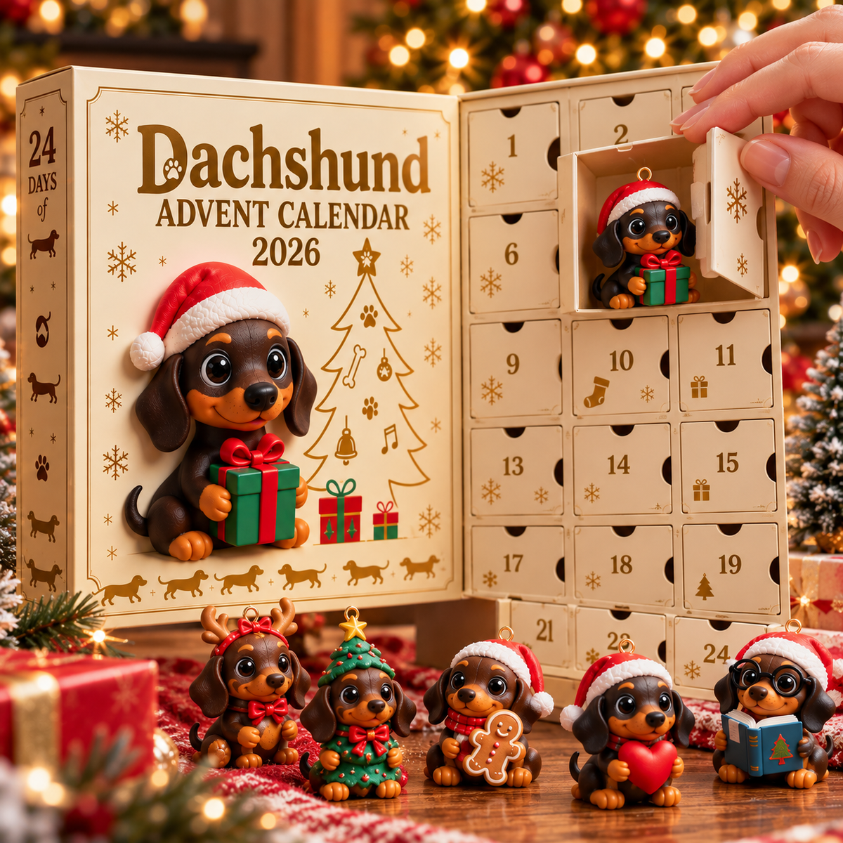 🎄 2026 Dachshund Advent Calendar – The Dream Christmas Gift for Dachshund Lovers 🐶
