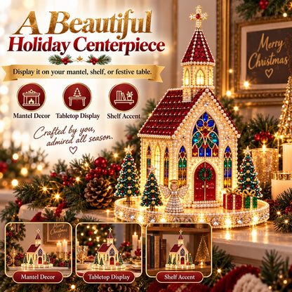 ✨🔥Sparkling Christmas Church DIY Gem Art Kit✨🔥