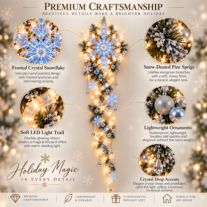 ❄️ Limited-Time Christmas Sale | Giant Snowflake Blizzard Trail™ – Turn Your Home into a Glowing Winter Wonderland 🎄✨