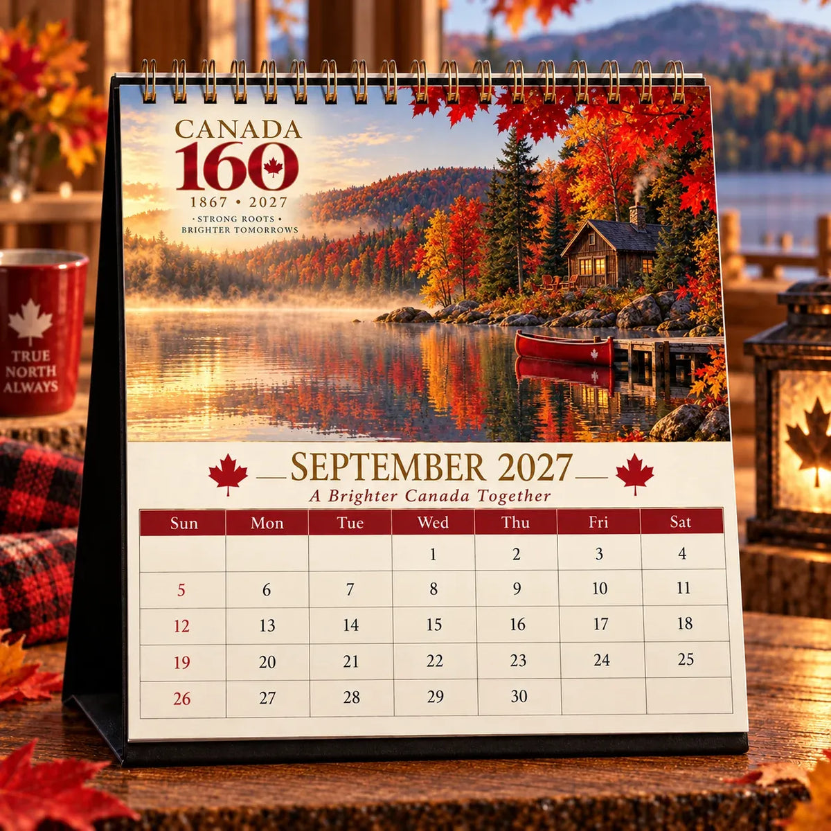 🍁🇨🇦 2027 Canadian Scenic Calendar – 12 Months of Beautiful Coast-to-Coast Views