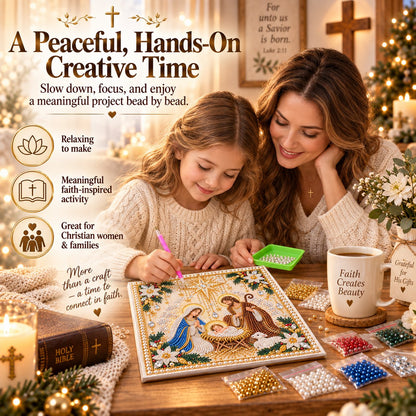 🙏✝️DIY Christian Pearl Artwork Kit✈️ Buy 3+ Get Free Shipping