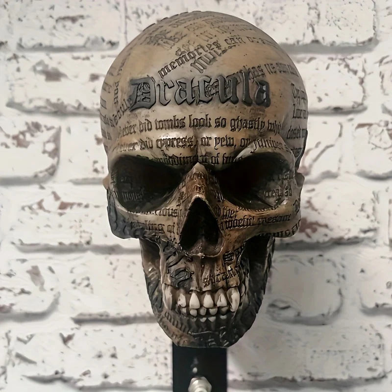 💀 Skull Helmet Wall Holder – Motorcycle Gear Display for Garage & Man Cave