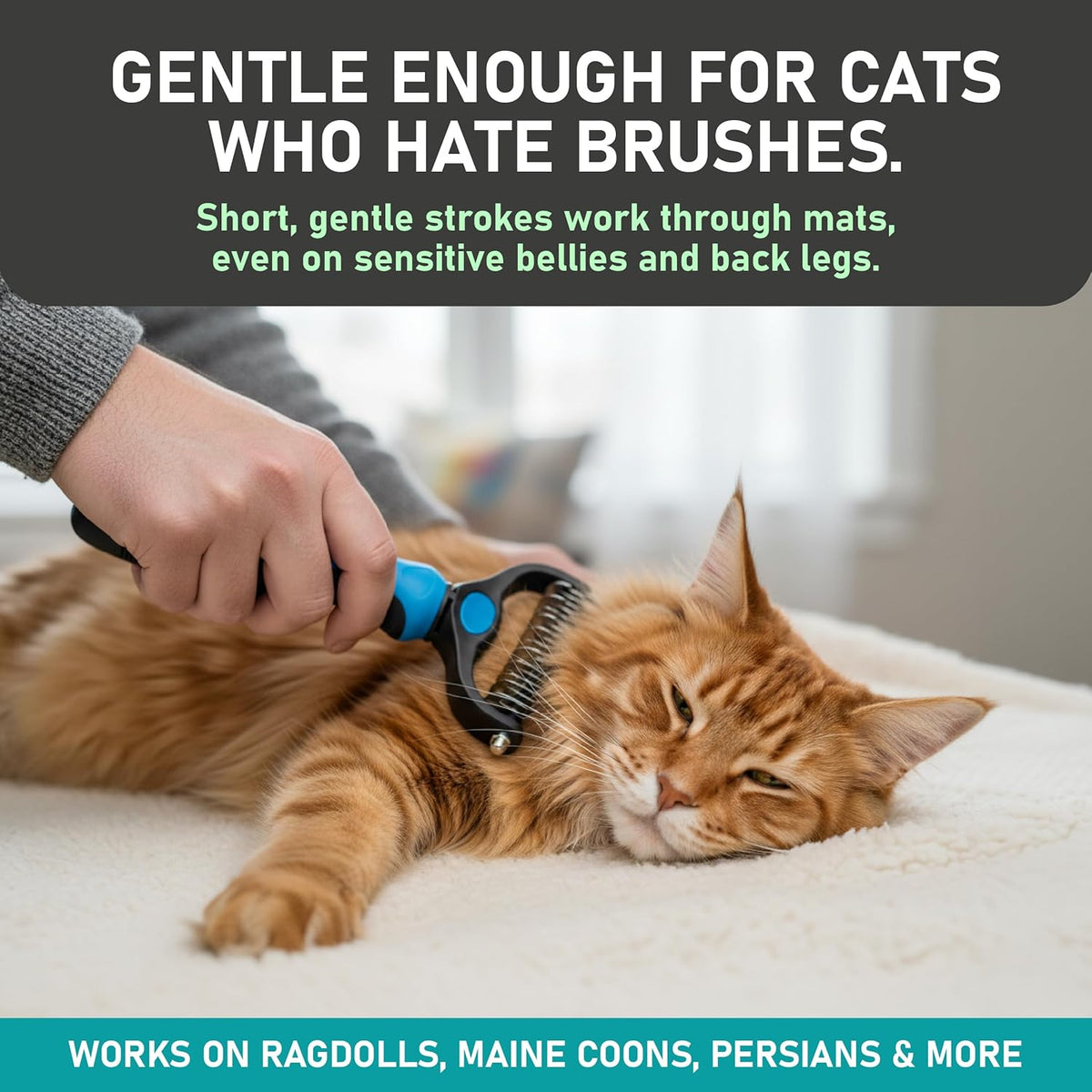 🎁New Arrival 50% OFF💥 2-in-1 Deshedding & Dematting Pet Brush