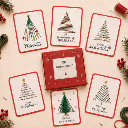 🎄🧵Stitch a Little Christmas Magic - Merry & Bright Christmas DIY Kit (6 pcs)