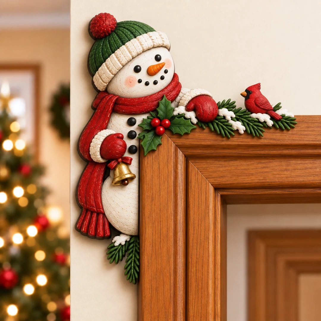 ⏰LAST DAY 50% OFF 🎅Christmas Peekaboo Door Frame Corner Decor