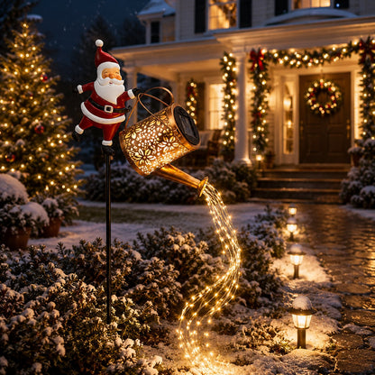 🎄🎅Santa Solar Watering Can Christmas Garden Light