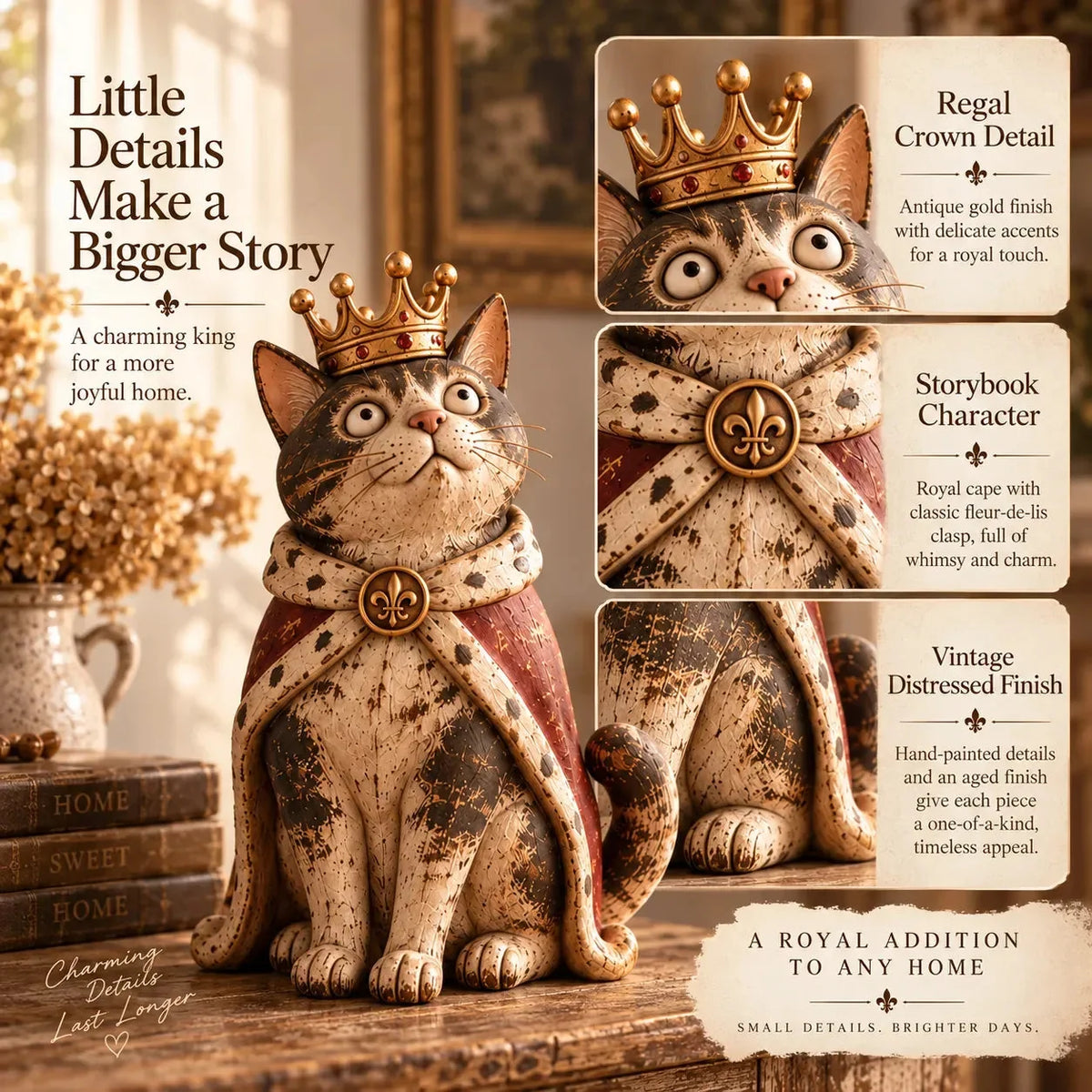 Sun Halo Cat Court figurine