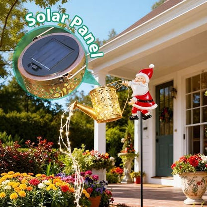 🎅 Santa’s Starlight Pour™ — Solar Christmas Garden Light