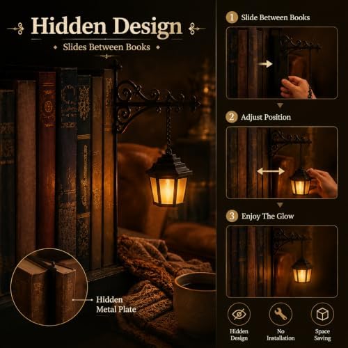 Library Lantern™ – Vintage Bookshelf Street Lamp