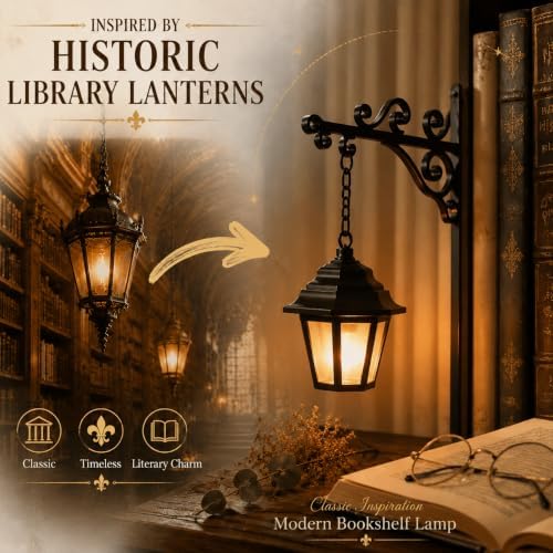 Library Lantern™ – Vintage Bookshelf Street Lamp