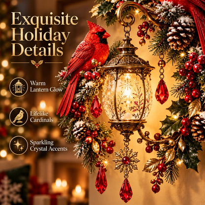 🔥Last Day 49% OFF🔥Cardinal Christmas Lantern Glo – Lighted Holiday Wall Decor